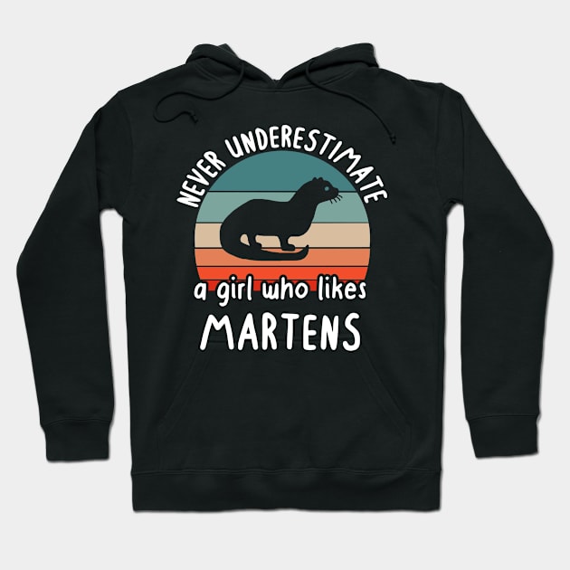 Underestimate girl marten saying gift animal Hoodie by FindYourFavouriteDesign